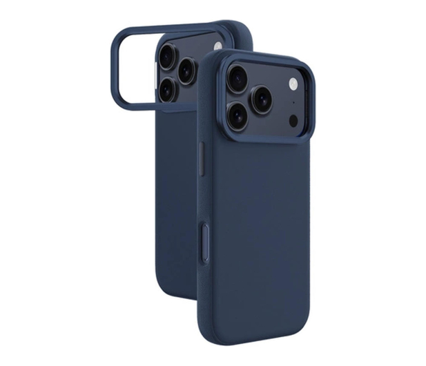 AmazingThing Glamour na iPhone 17 Pro Max z podstawką - niebieskie - 1526906 - zdjęcie